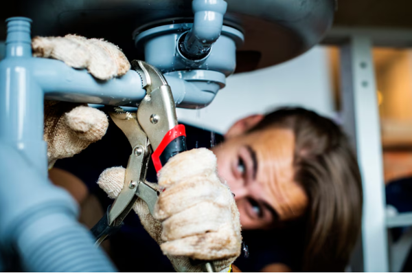 Broken water pipe repair